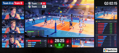 多画面体育赛事直播流媒体实时转播场景